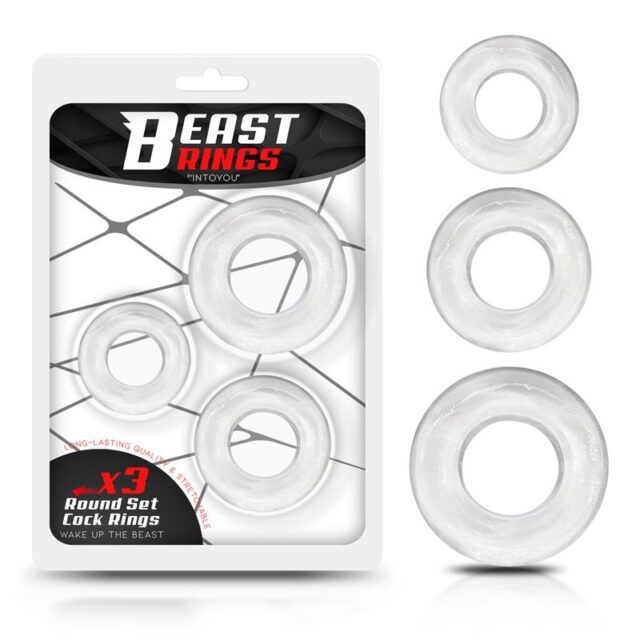 set anillo para el pene flexible transparentes